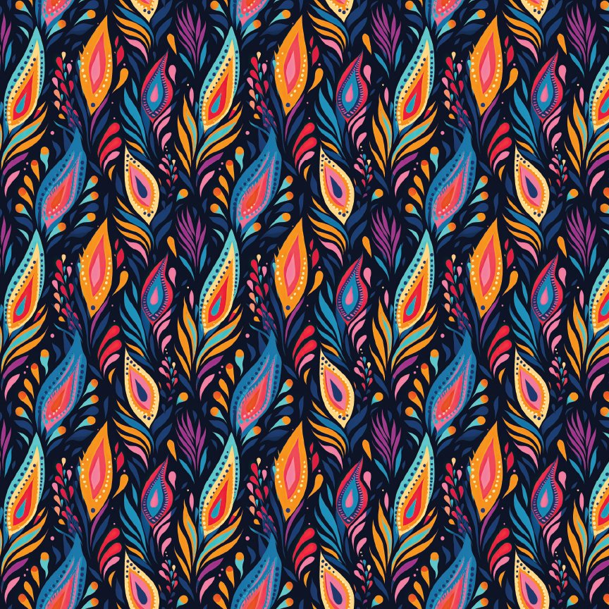 Abstract Feathers Pattern Acrylic Sheets - CMB Pattern Acrylic